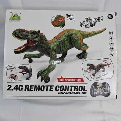Dinosaur Island Toys 2.4G Control Remoto Dinosaurio Niebla Pulverización T-Rex Nuevo en Caja Foto 1 de 4