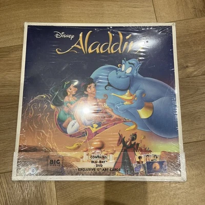 Disney Aladdin Big Sleeve Edition - [Blu Ray & DVD] + EXCLUSIVE 12" ART CARDS - Image 1 of 3