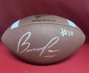 BUMPER POOL ARKANSAS RAZORBACKS SIGNED NCAA FOOTBALL BAS BECKETT - Picture 1 of 3