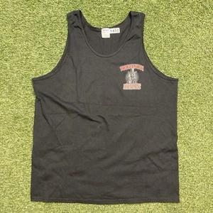 Vintage 2nd Amendment Tank Top XL 00s Hollister Skeleton Cowboy Sleeveless Tee - Picture 1 of 10