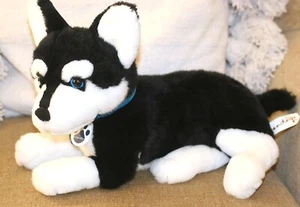 NNINTENDO NINTENDOGS PET AND PLAY CACHORRO NEGRO BLANCO Y AZUL HUSKY SIBERIANO - Imagen 1 de 9