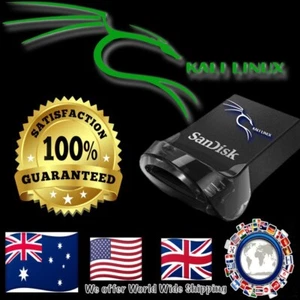 Kali Live Boot Everything 64 2024.2 32 GB Sandisk USB 3.2 Drive Safe Fast Secure - Picture 1 of 7
