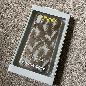 heyday Apple iPhone XS Max Printed Hard Case - Rosegold Palmblatt Blätter Klar - Bild 1 von 6