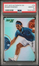 2011 Ace Authentic Ex Roger Federer #79 Holofoil PSA 10 GEM MT Pop 3