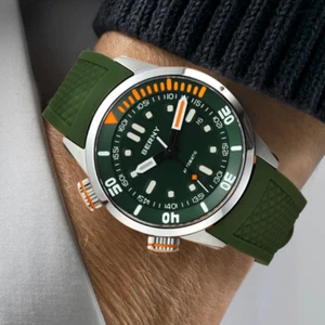BERNY Mens Watch Automatic Dive Watch For Men 200M Waterproof Date Watch Men's - Picture 1 of 10