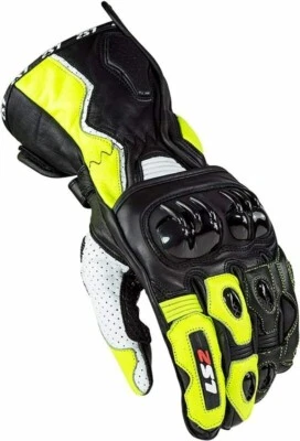 Open Box LS2 Men's Swift Motorcycle Glove Hi-Vis Yellow Size Small - Image 1 of 2