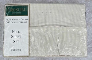 NEW Croscill Luxery Percale 100% TRIBECA Cotton Full Bed Sheet Set FREEUSHIP - Picture 1 of 4