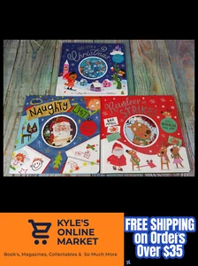 Set of 3 Christmas Books - Once Upon a Christmas, Naughty List & Reindeer Strike - Picture 1 of 15
