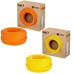 Cat7 Netzwerkkabel Verlegekabel S/FTP Installation Daten Kabel PIMF Gigabit Kat - Bild 1 von 25