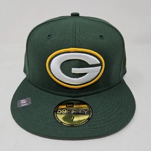 New Era 59FIFTY NFL Collection Green Bay Packers Green Fitted Hat - Grey Brim - Picture 1 of 3
