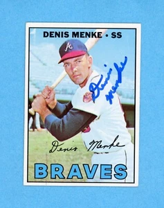 Denis Menke Signed 1967 Topps Card #518 Auto w B&E Hologram - Picture 1 of 2