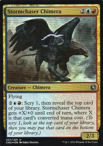 FOIL Stormchaser Chimera Conspiracy Take The Crown MAgic The Gathering MTG gold - Picture 1 of 1