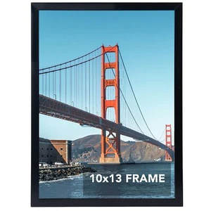 OMISHE 10X13 Inch Picture Frame Black for Wall Hanging, 10 X 13 Frame Wall Galle - Picture 1 of 7