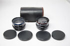 OPTEX Telephoto and Wide Angle Video LENSES (Set of 2) Lens w/ Case 