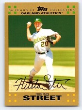 HUSTON STREET 2007 Topps Gold Parallel #124 Oakland Athletics 1955/2007