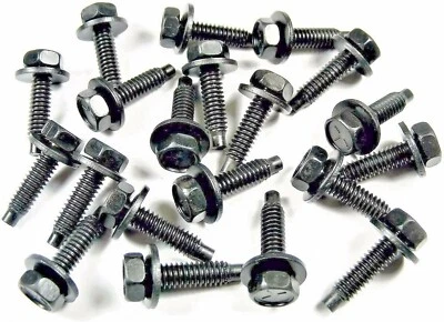 Dogpoint Body Bolts For Ford 1/4-20 1" Long 7/16 Hex 5/8 Washer Qty-20 #1908-20 Foto 1 de 3