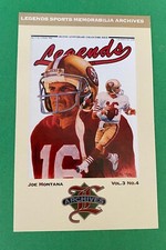 Joe Montana San Francisco 49ers Legends Sports Memorabilia Post Card Postcard
