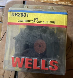 WELLS DR2001 GM Distributor Cap Rotor Kit Old Stock 74-90 GM V8 NEW SEALED - Bild 1 von 2
