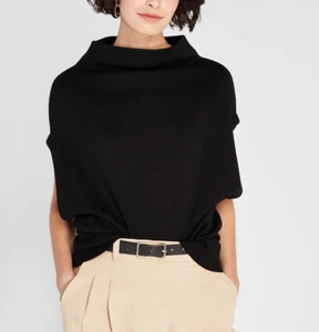Club Monaco Women's Abhy Sweater Black Wool Size S Retail $149 - Picture 1 of 6