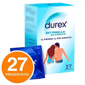 Durex Settebello Classico Preservativi Easy-On Profilattici Extra Lubrificati - Foto 1 di 7