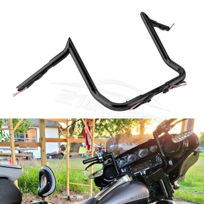 Pre-Wired 12" Meathook Bar Handlebar For Harley Street Glide Special 2014-2023 - Image 1 of 4