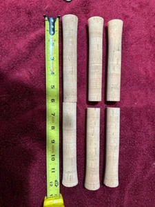 3 ea Portuguese Cork Tennessee Spinning Grips 12 inch 3/8 inner bore - Picture 1 of 1