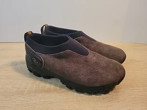 Merrell Jungle Moc Kids Youth Suede Slip On Shoes Sz 6 Gunsmoke - Picture 1 of 7