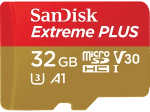 Tarjeta Micro SDHC - SanDisk Extreme PLUS, 32 GB, 100 MB/s, U3, V30, A1, C10, 4 - Imagen 1 de 5