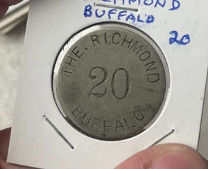 The Richmond "20" Incuse Trade Token - Buffalo New York NY KH L2 - Foto 1 di 2