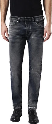 TOP Herren DIESEL THAVARNE JEANS W32 Stretch Slim Blau Jogginghose 0680P SKINNY - Bild 1 von 4