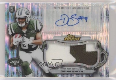 2015 Topps Finest Jumbo Relic Pulsar Refractor /35 Devin Smith Rookie Auto RC - Image 1 of 2
