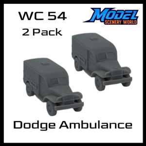 Dodge WC 54 Ambulance (2pk) - N Scale - Gray - Picture 1 of 4