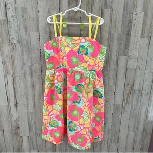 Lilly Pulitzer Little Lottie Colorful Floral Dress Multi Ice Cream Print - Picture 1 of 10