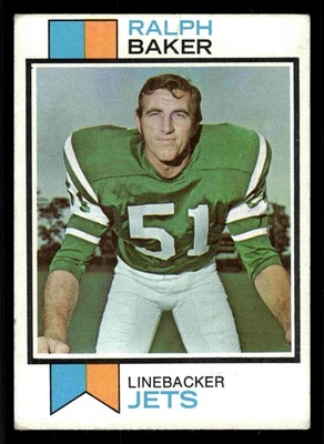 1973 Topps Ralph Baker #486 - New York Jets - Image 1 of 2