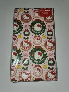 Hello Kitty 32 Count Pink Paper Napkins Guest Towels Christmas Holiday NEW - Picture 1 of 10
