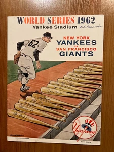 1962 New York Yankees v San Francisco Giant World Series program - Picture 1 of 1
