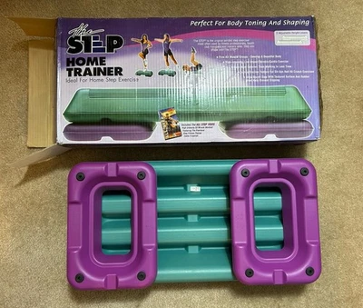 The Step Home Trainer aeróbico Step Up entrenamiento en casa verde azulado púrpura falta video Foto 1 de 3