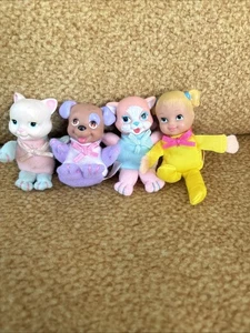 Toy Biz 1996 Teeny Tiny Tumbles Surprise 1 Mädchen, 1 Welpe, 2 Kätzchen - Bild 1 von 9