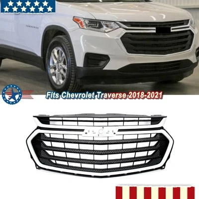 For Chevrolet Traverse 2018-2021 Front Bumper Upper Grille Assembly Summit White Foto 1 de 4