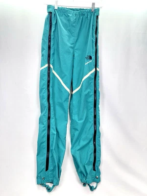 Vintage The North Face Extreme Mens S Teal Ski Pant Full Zip Sides Reflective - Image 1 of 4