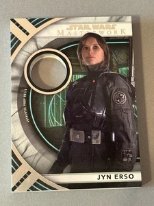 Jyn Erso Relic Prop Star Wars Topps Masterwork Rebel Base Radar Screen Felicity - Picture 1 of 3