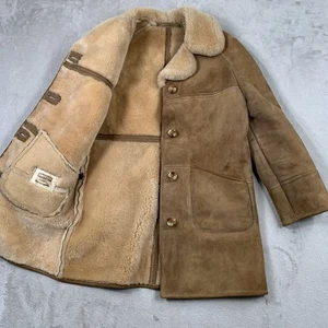 Abrigo Barretts Mujer Reino Unido 14 Marrón Piel de Oveja Oveja De Colección Borg Vellón Sherpa - Imagen 1 de 15