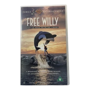 Free Willy VHS Warner Bros Family Entertainment 1993 Classic Whale Movie - Bild 1 von 3