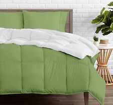 All Solid Colors 300 GSM Reversible Comforter Set US Size 1000TC Egyptian Cotton