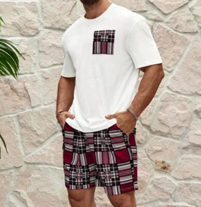 Hawaiian Shirt Size 2xl Men Shirt And Shorts 2 Piece Outfit Tracksuit New - Picture 1 of 3