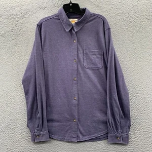 C&C California Shirt Womens XL Button Up Blouse Top Extra Large Blue - Picture 1 of 12