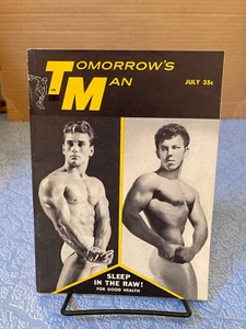 TOMORROW'S MAN Vol V No 8 July 1957 hunks muscle men beefcake - Imagen 1 de 1