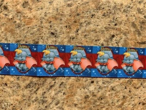 Grosgrain Cartoon Dumbo Disney Ribbon Elephant 7/8" 22mm - Picture 1 of 1