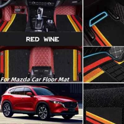 For Mazda Car Floor Mat Carpets Custom Waterproof Non-slip All Model Floor Mats Foto 1 de 4