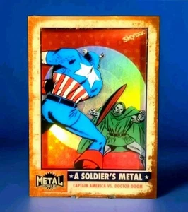 Marvel Metal A SOLDIER'S METAL Doctor Doom VS Captain America - Picture 1 of 4